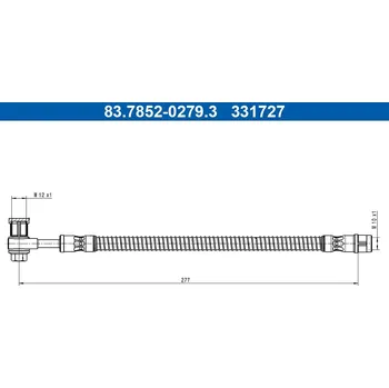 Brzdová hadice Brzdová hadice ATE 83.7852-0279.3