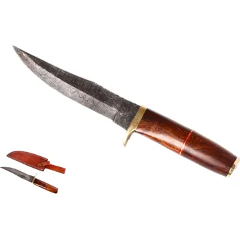 kapesní nůž Chladné Zbraně Damaškový pevný nůž "EBONY BLADE"