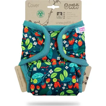 Plenkové kalhoty Lesní jahůdky - svrchní kalhotky s PUL kapsami pat