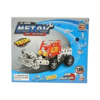 Stavebnice Geomag Metalowe klocki do skręcania koparka 126el