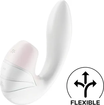Vibrátor Satisfyer Supernova - dobíjecí, vzduchový 2v1 vibrátor (bílý)
