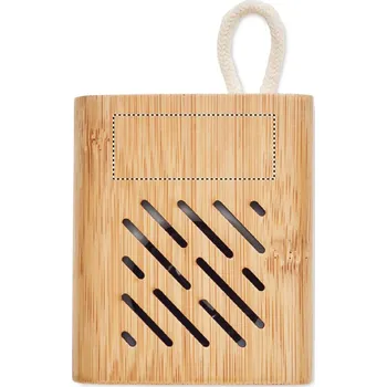 Bluetooth reproduktor Bambusový bezdrát. reproduktor LASEROVÉ GRAVÍROVÁNÍ (MAX. 1 BARVA, 20X50MM) 1 barva 5 FRONT