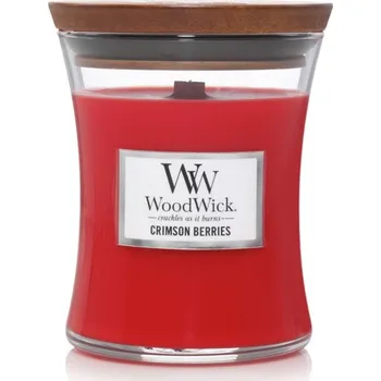 Svíčka WoodWick Crimson Berries váza střední 275 gram