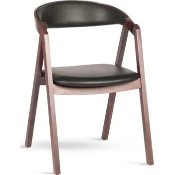 Jídelní židle křesílko GURU/1 buk masiv sedák a opěrák koženka