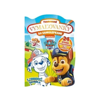 Vymaľovanky so samolepkami Labková patrola