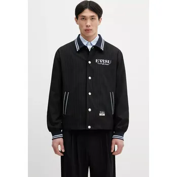 Bunda Evisu Flat Knit Collar Coach, L, černá, 99X