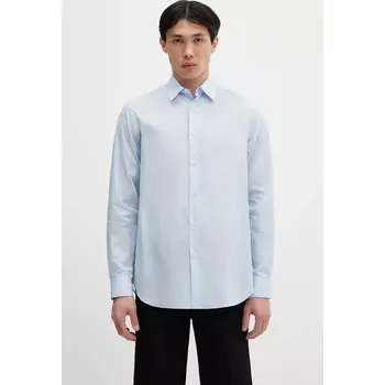 Pánská košile Bavlněná košile Paul Smith pánská, modrá barva, regular, s klasickým límcem, M1R-901U-P02649, L, 50X