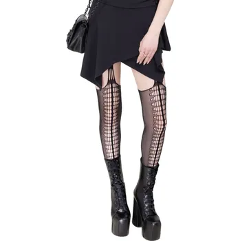 Dámské erotické punčochy punčocháče KILLSTAR - Crescent Carnage - Black - XS/M