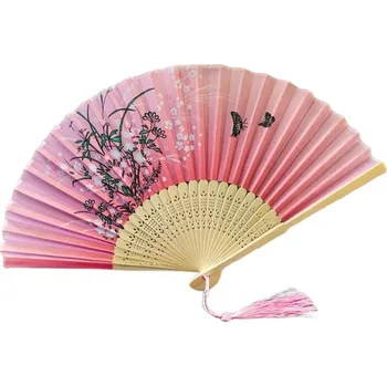 Karnevalový doplněk Gaira® Vějíř V8002, Barva růžová