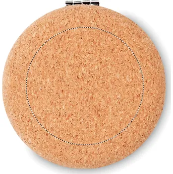 Kosmetické zrcátko Zrcátko v korkovém pouzdru Sítotisk (max. 3 barvy, 45x45mm) 3 barvy 5 FRONT