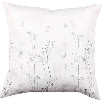 Dekorativní polštářek Dekorační polštáře luční kvítí Design: Bílý s lučním kvítím