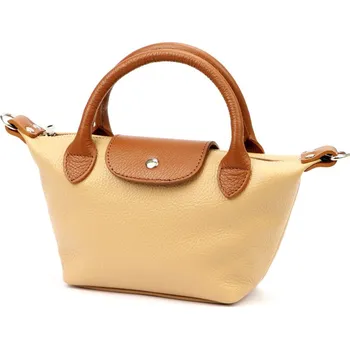 Kožená kabelka pískově hnědá Luka KZ22576201