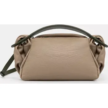 Kožená kabelka Kenzo béžová barva, FF52SA818L1B.11, ONE SIZE, 80X