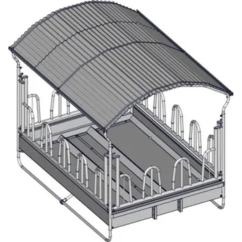 Krmelec palisádový, 14míst pro skot 2x3m