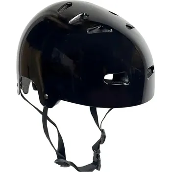 Cyklistická přilba Helma BOOM Stay Safe Professional Adjustable | velikosti S-L (51-61cm) | BLACK GLOSSY L