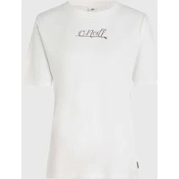 Dámské tričko Dámské Tričko s krátkým rukávem O'NEILL ESSENTIALS O'NEILL SCRIPT T-SHIRT 1850223-11010 – Bílá M