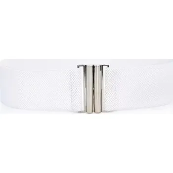 Opasek Dámský pásek na šaty s přezkou Cummer Bílý - stříbrný