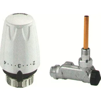 Hlavice pro radiátor Heimeier Set hlavice DX + E-Z ventil rohový