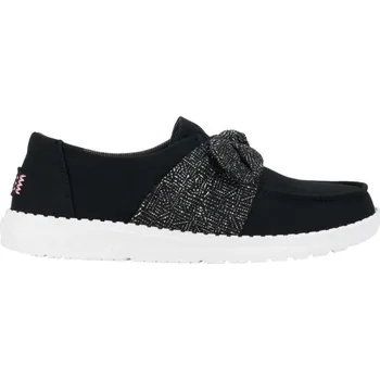 Dámské tenisky Dámská volnočasová obuv HEY DUDE WENDY BOW ESSENTIALS 38 Černá, Bílá