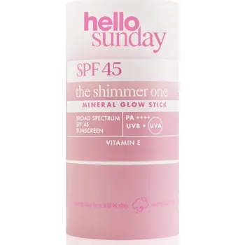 Sluneční brýle hello sunday the shimmer one mineral glow stick minerální ochranná tyčinka na citlivá místa SPF 45 20 g