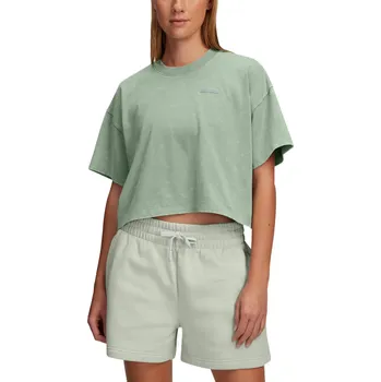 Dámské triko s krátkým rukávem UNDER ARMOUR-UA HWT WASH SS-GRN Zelená S