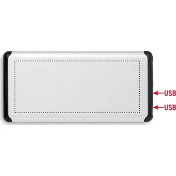 Powerbanka Powerbanka s přísavkami 5 TOP, 50x120mm Laserové gravírování, 1 barva