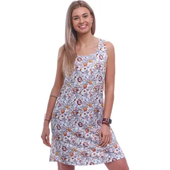 Dámské noční prádlo Letní barevná dámská noční košilka bez rukávů podmořský svět 1C3938 vzorovaná xl