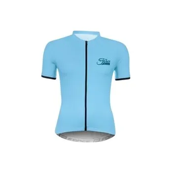 Cyklistické oblečení Force dres Charm dámský krátký rukáv sv. modrá , vel. XL