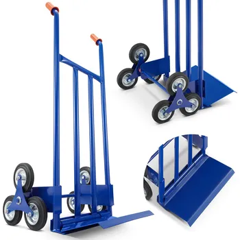 Zahradní vozík Higher Přepravní vozík, schodišťový, 200kg, modrý | HIGHER