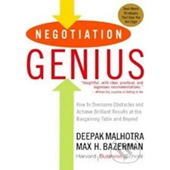 Beletrie pro dospělé Negotiation Genius - Deepak Malhotra Random House