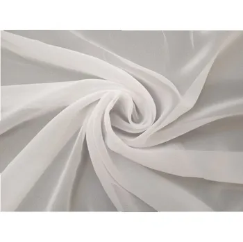 Šífon,chifon, barva bílá- mléčná , látka, metráž šíře 150 cm - průsvitný