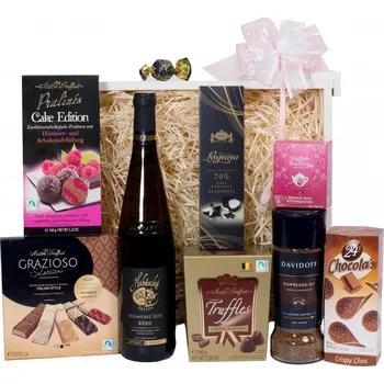 Dárkový potravinový koš Svůdné mlsání | Dárkové koše pro ženy