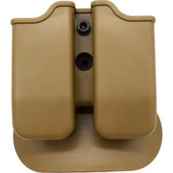 Příslušenství pro sportovní střelbu Pouzdro na 2 pistolové zásobníky - hnědé 348p