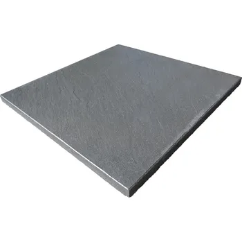 Venkovní dlažba Dlažba betonová Presbeton PALERMO LITE reliéfní kartáčovaná antracit 600×600×30 mm