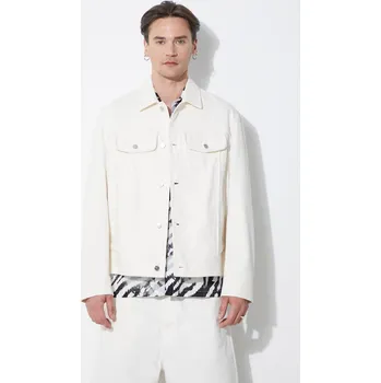 Bavlněná bunda Neil Barrett Slim Front Pockets Jean Jacket, XL, béžová, 12X