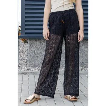 Dámské kalhoty Vero Moda dámské krajkové kalhoty Maya černé Velikost: M