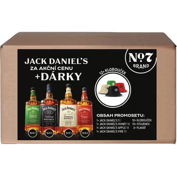Whisky Jack Daniel's Jack Daniel's set 4x1l + 12x klobouček