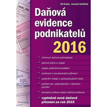 Daňová evidence podnikatelů 2016 Ekniha