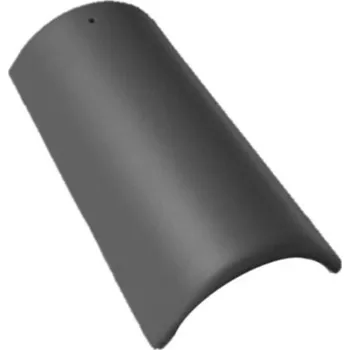 Střešní krytina Hřebenáč BMI BRAMAC EU s příchytkou – břidlicově černá