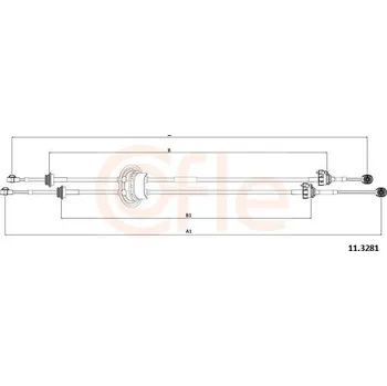 Tažné lanko, ruční převodovka COFLE 11.3281