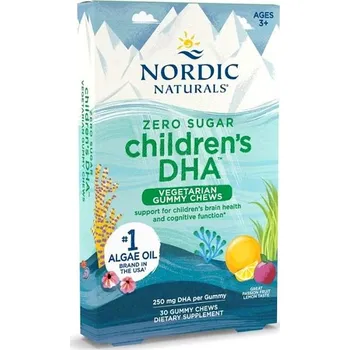 Zdraví Nordic Naturals Children's DHA - bez cukru, 30 gumových bonbónů