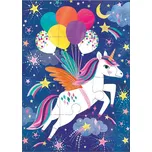 Mudpuppy Puzzle s blahopřáním - Jednorožec - 12 dílků