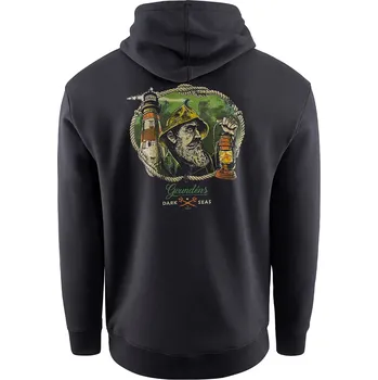 Grundéns Mikina Dark Seas X Grundens Watchman Hoodie Black - M