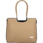 Luxusní dámská kabelka do ruky Delami Bella Rosa, béžová