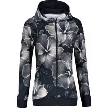 Dámská mikina Dámská funkční mikina na zip premium ALTISPORT VOJ/ALW102MI02 ČERNOBÍLÁ XS