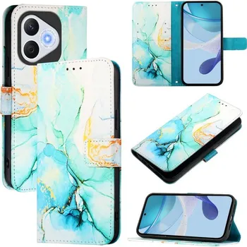 Příslušenství pro tablet VSECHNONAMOBIL 107433 ART MARBLE Peněženkový kryt pro Honor 400 Lite GREEN