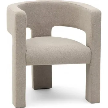 Křeslo Tmavě béžové designové křeslo ALPAH LOOP