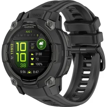 VSECHNONAMOBIL 104658 SILICONE Vyměnitelný řemínek pro Garmin Instinct 3 50mm černý