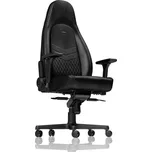 Noblechairs noblechairs ICON Echtleder Gaming Stuhl - schwarz/schwarz černá