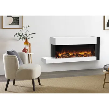 GAZCO Elektrický krb 70W Trento Centred Suite - White